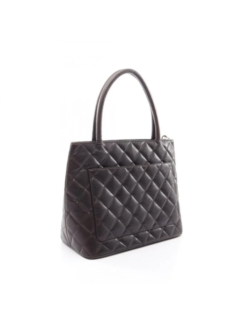 Chanel Tote Reissue Dark Brown Caviar Leather